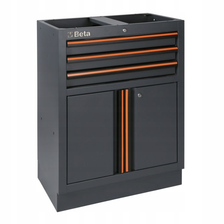 Moduł stały 3 szuflady i 2-drzwiowa szafka systemu C45PRO, 4500/C45PRO/M3A