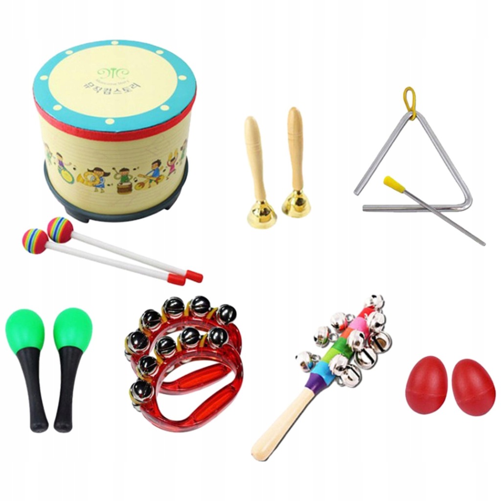 7x Montessori Percussion Musical Instruments Rhythm Preschool Musical Toys