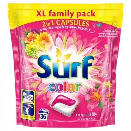 Surf Tropical Lily Kapsułki do Prania Kolor 36 szt