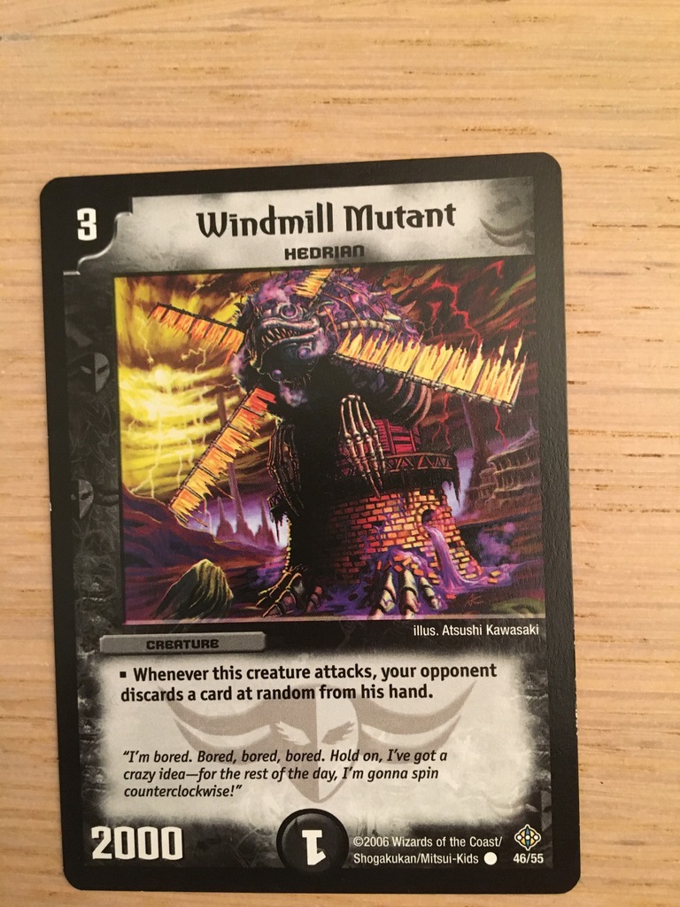 Duel Masters DM Windmill Mutant 46/55 Black Czarny