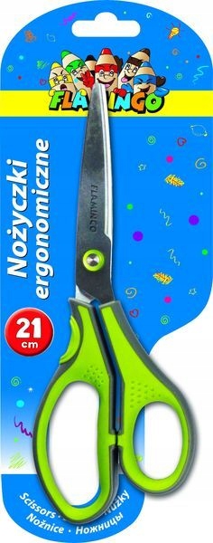 Nożyczki Flamingo ERGONOMICZNE 21cm