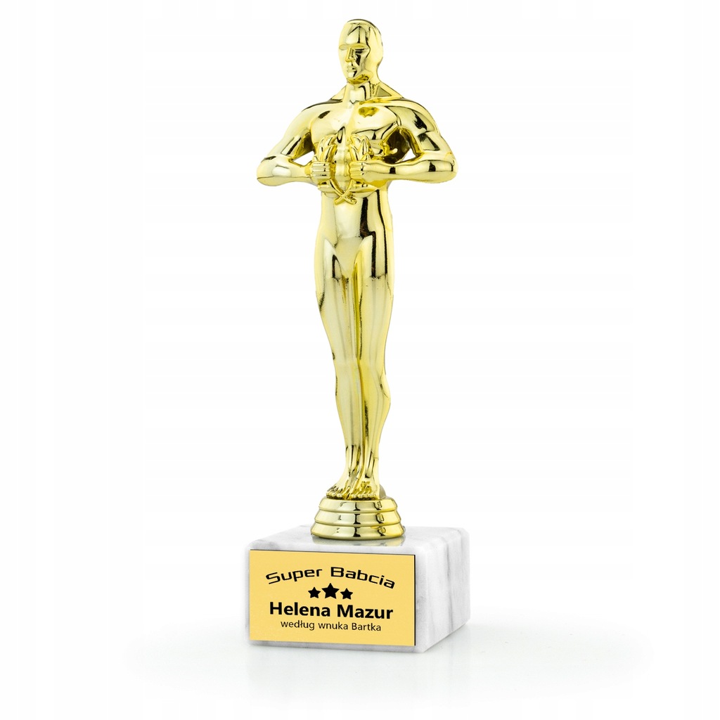 Statuetka OSKAR + grawer PREZENT NA DZIEŃ BABCI