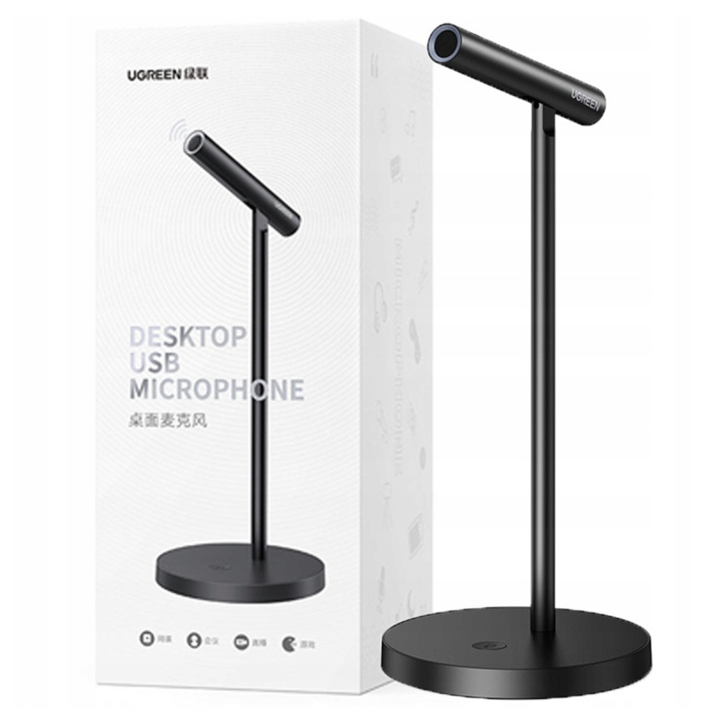 UGREEN MIKROFON BIURKOWY USB-C DO LAPTOPA PROFESJONALNY DŹWIĘK DO KOMPUTERA