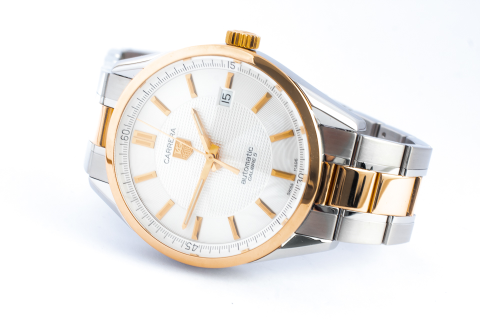 TAG HEUER CARRERA CAL.5 AUTOMATIC SS|18K 39MM/KPL.