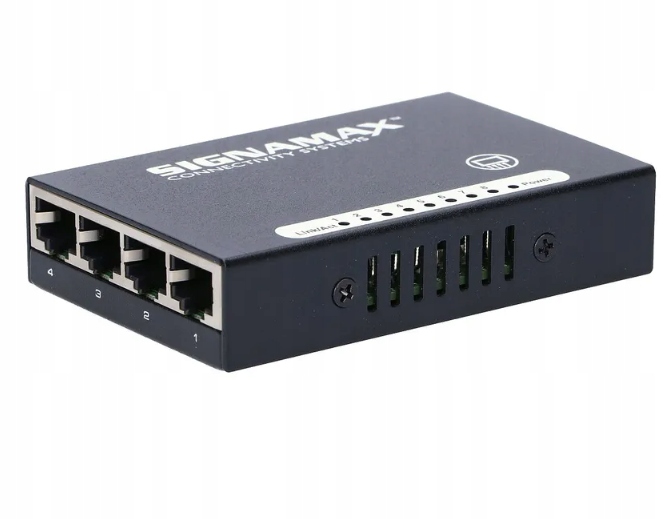 Switch 8 Porów SIGNAMAX DESKTOP SWITCH 8X100M USB 100-7308