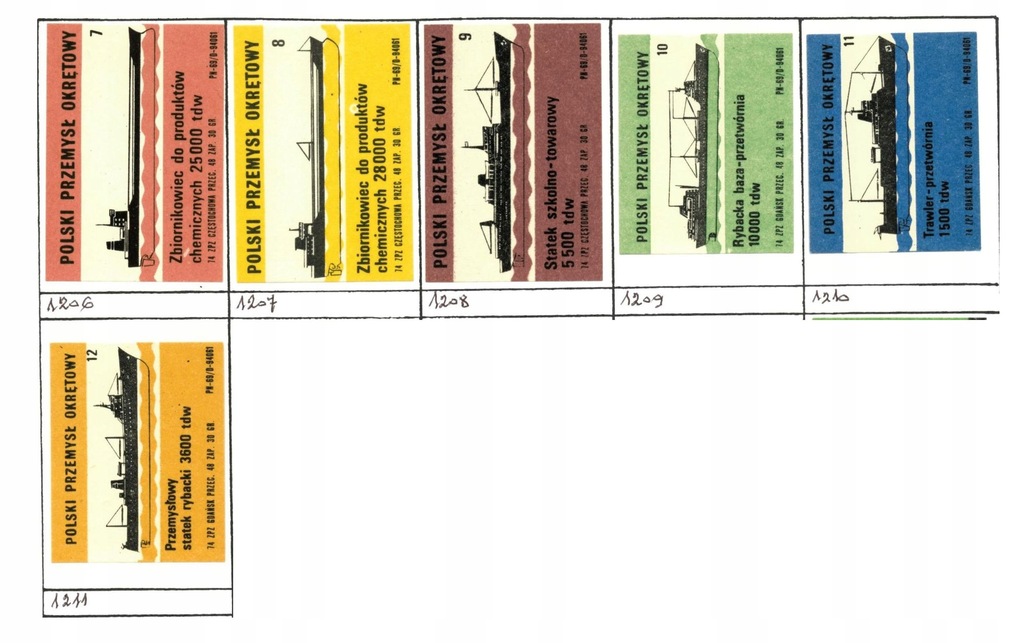 Купить *Z1200-1211 ПОЛЬСКАЯ СУДОВАЯ ПРОМЫШЛЕННОСТЬ 11 шт.: отзывы, фото, характеристики в интерне-магазине Aredi.ru