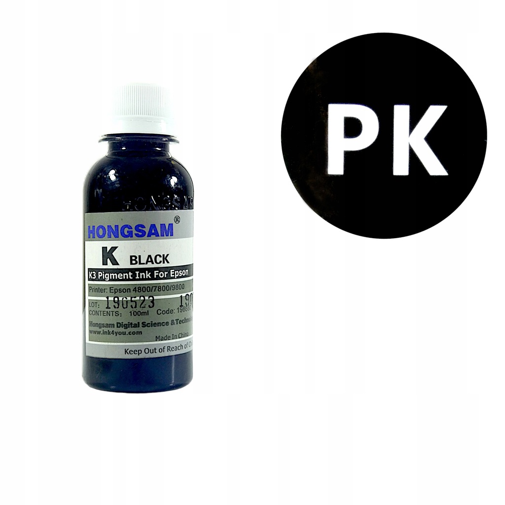 Tusz Hongsam pigment do Epson 9800 photo black 100ml