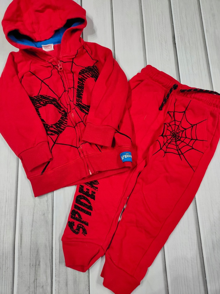 Marvel Spiderman Bluza Spodnie Komplet dla chłopca r. 98