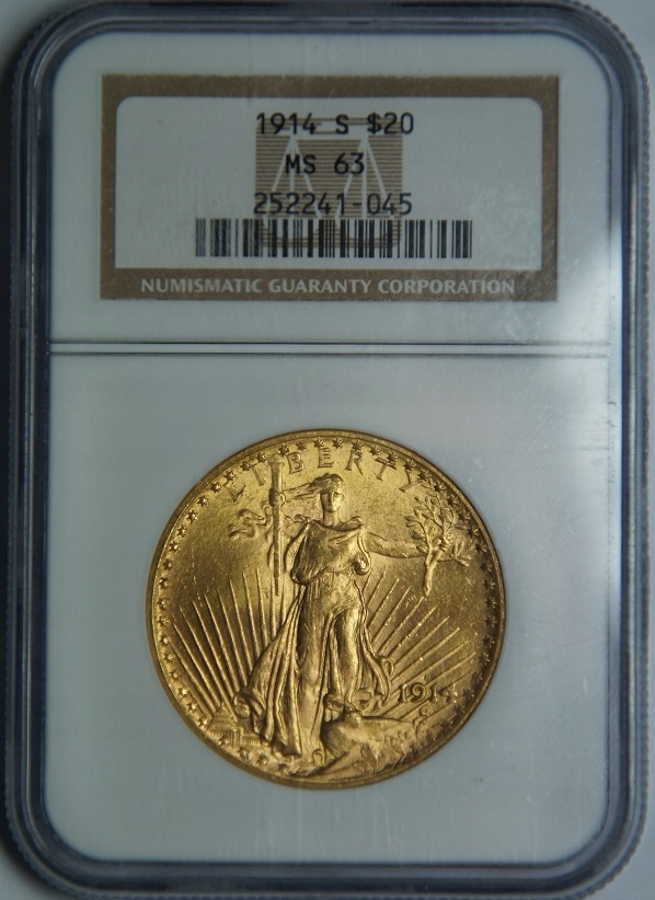 Купить 20 долларов США 1914 года Статуя Свободы - NGC MS63: отзывы, фото, характеристики в интерне-магазине Aredi.ru