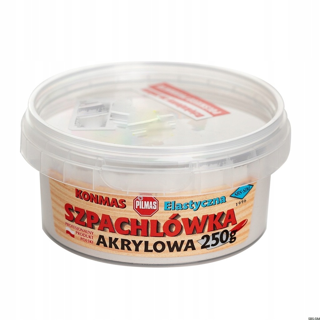 SZPACHLÓWKA AKRYLOWA KONMAS 250g SOSNA ŚREDNIA