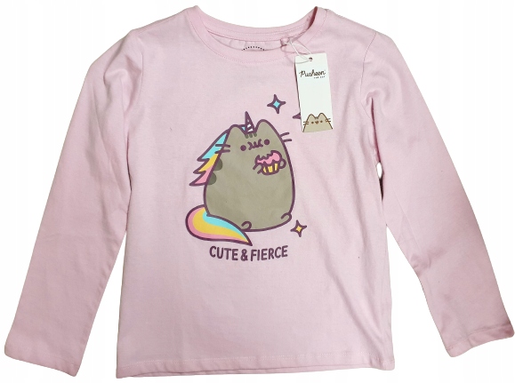 RÓŻOWA KOSZULKA PUSHEEN THE CAT UNICORN PUSHEEN JEDNOROŻEC 128 (8 LAT)