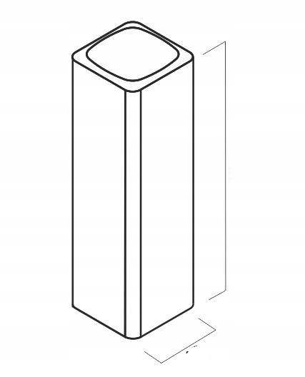 Palisada kwadratowa BRUK 12x12x40