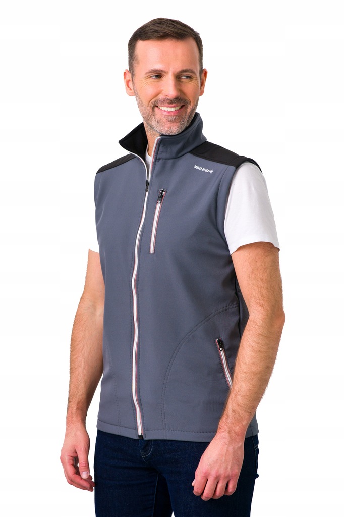 KAMIZELKA SOFTSHELL GARBINO POPIEL+CZARNY- XL