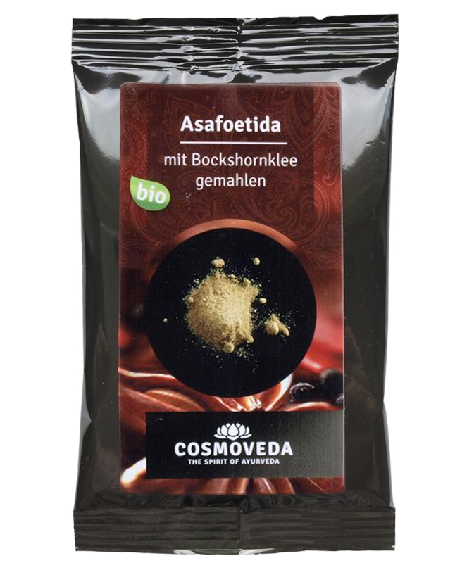 PRZYPRAWA INDYJSKA ASAFOETIDA BIO 10 g COSMOVEDA 7161779291
