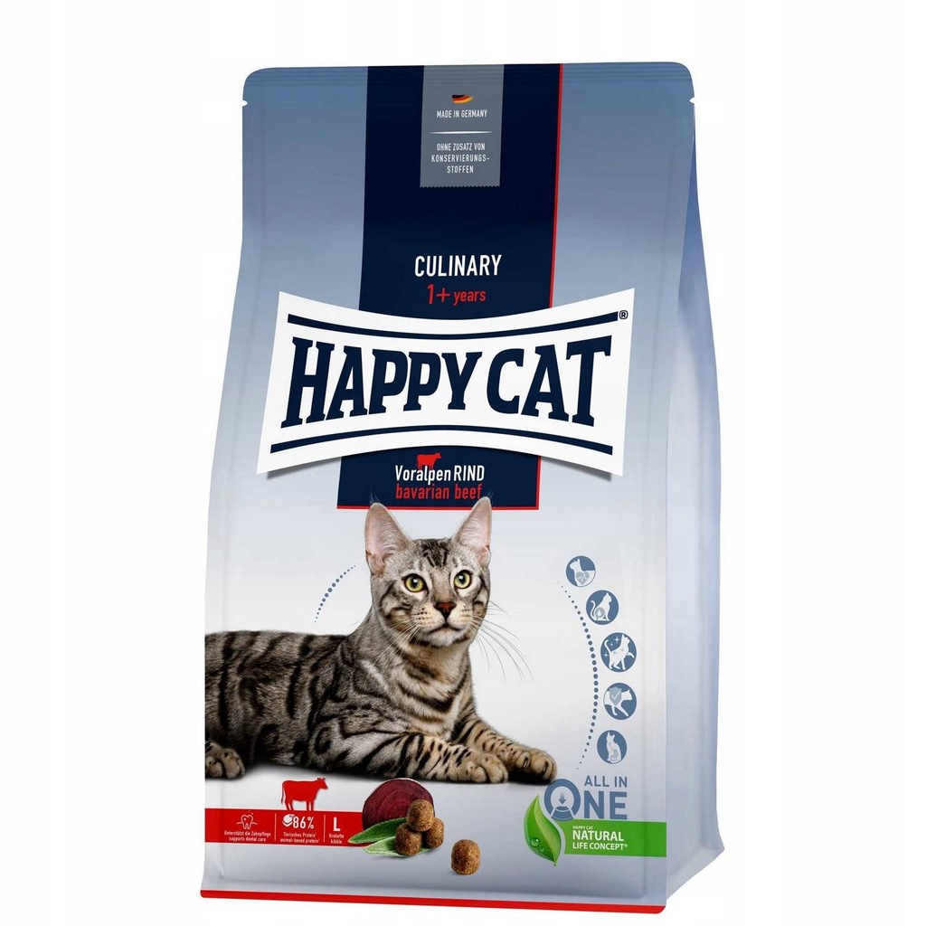 Sucha karma dla kota Happy Cat wołowina 0,3 kg