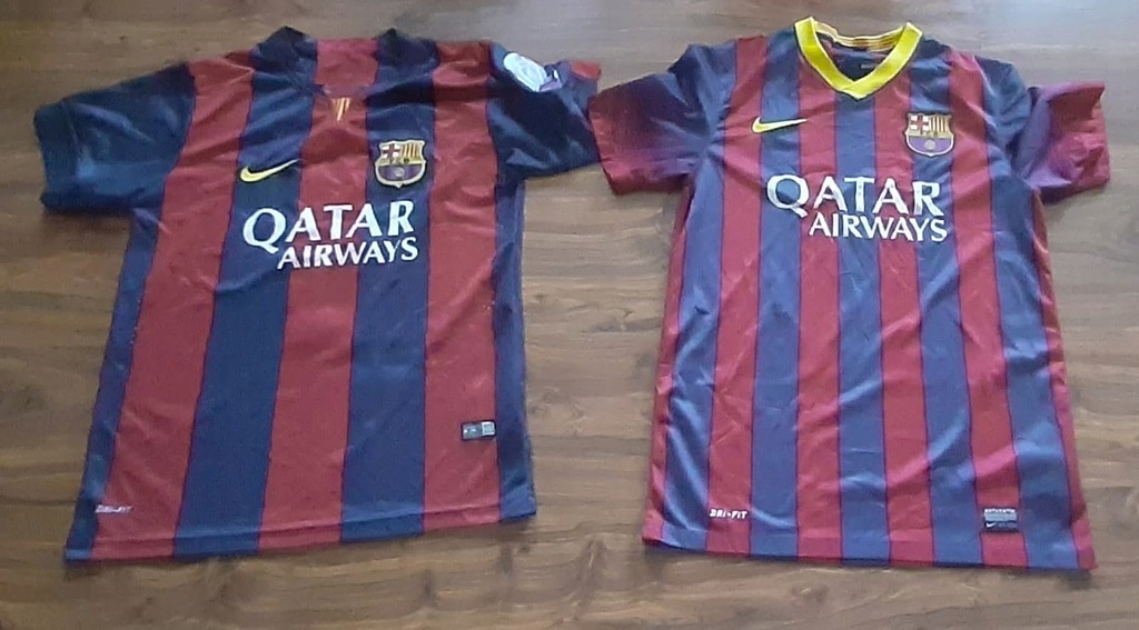 2 x KOSZULKA NIKE FC BARCELONA. 9 - SUAREZ. OLD.