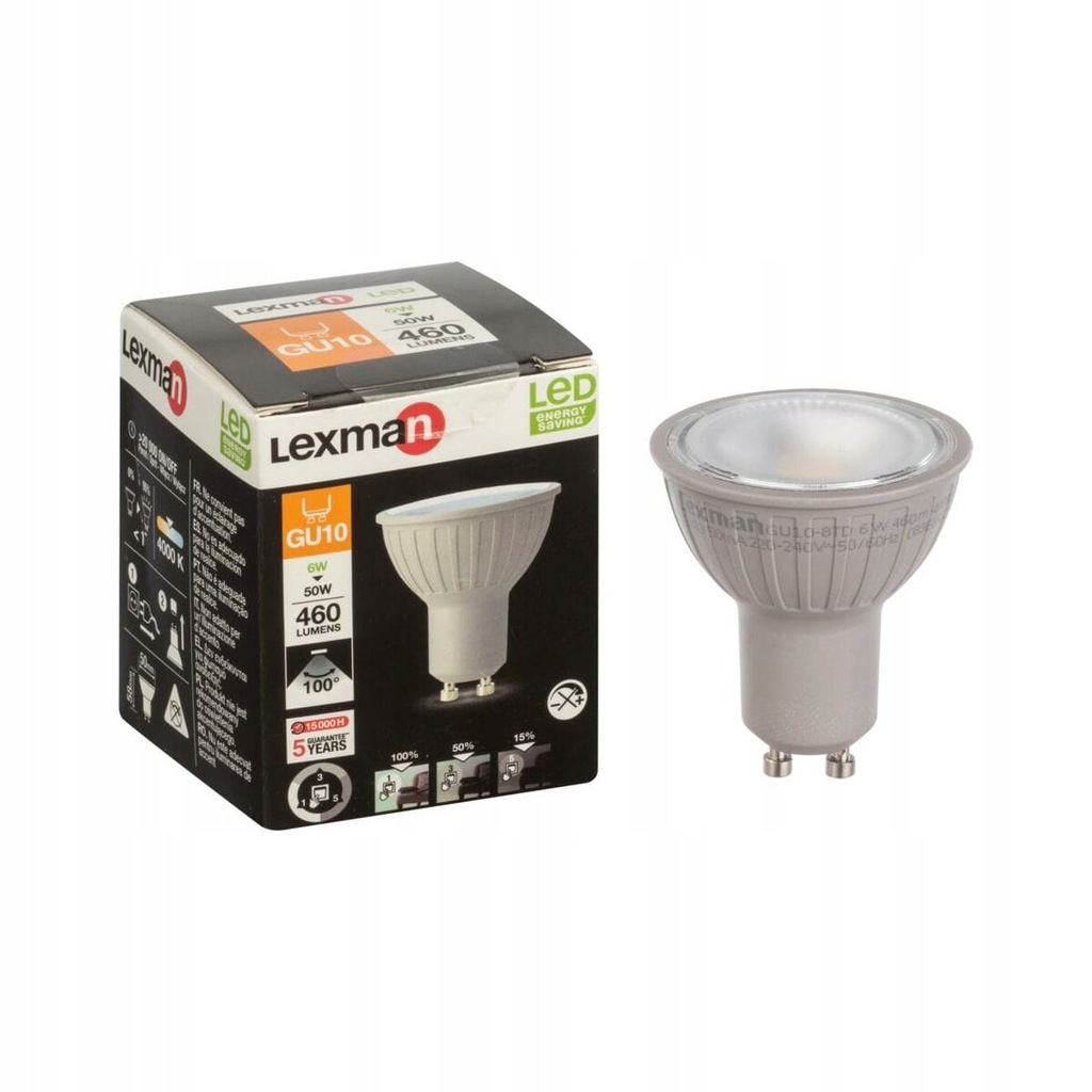 ar wka GU10 230 V 6 W 460 lm LEXMAN 12776999530 oficjalne