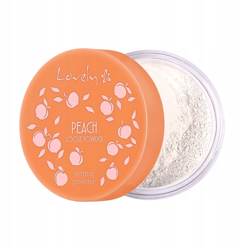Lovely Peach Loose Powder transparentny puder do twarzy o delikatnym brzosk