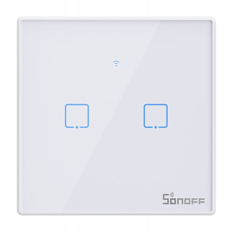 Dotykowy włącznik światła WiFi + RF 433 Sonoff T2 EU TX (2-kanałowy) nowa w