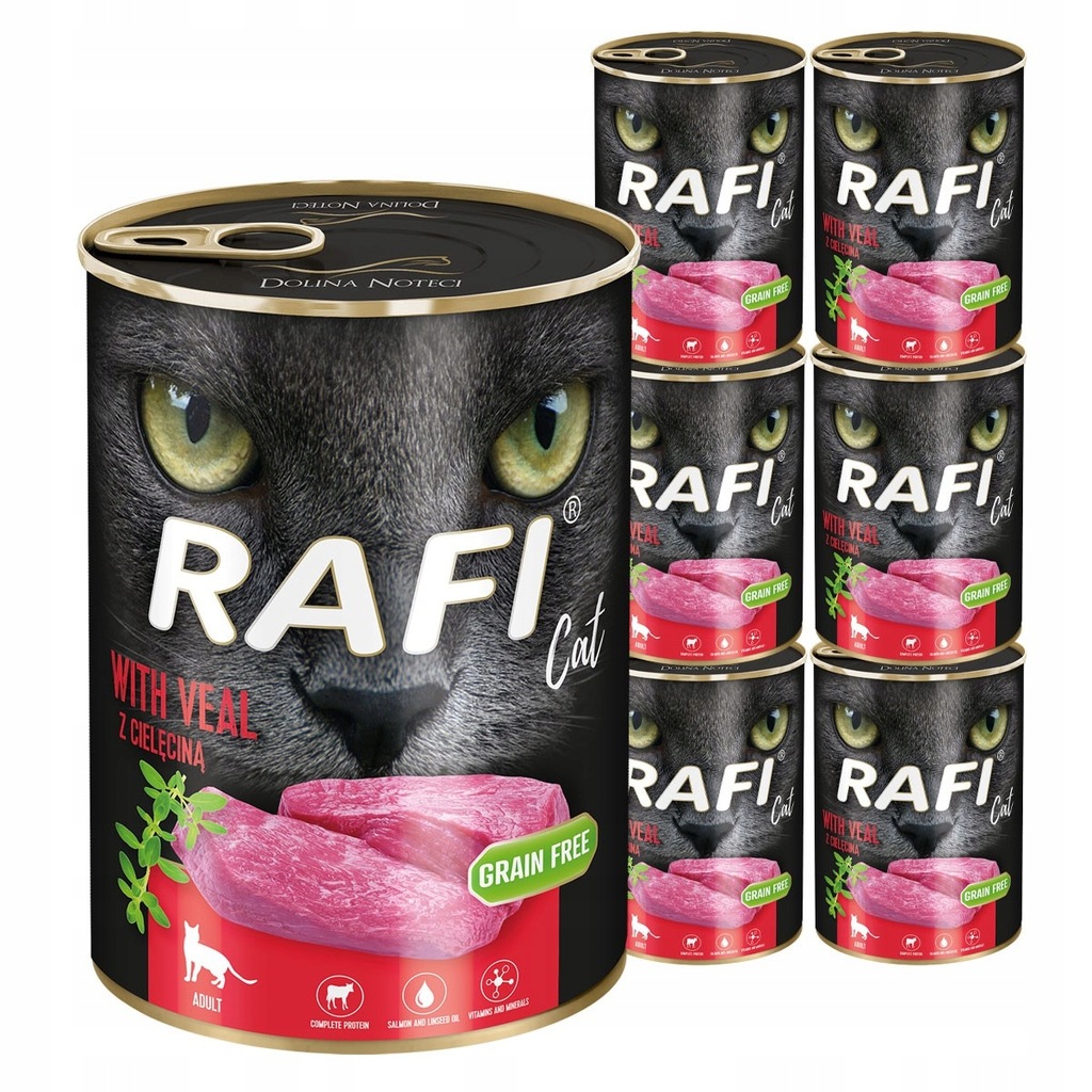 Dolina Noteci Rafi Cat Adult z cielęciną 12x400 g