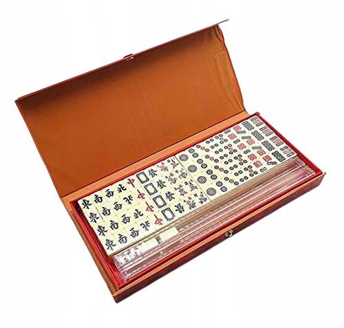 Tradycyjny chiński Mini zestaw Mahjong z pudełkiem