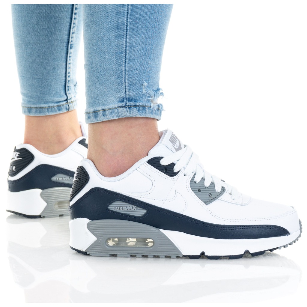BUTY NIKE DAMSKIE AIR MAX 90 LTR CD6864-105 BIAŁE