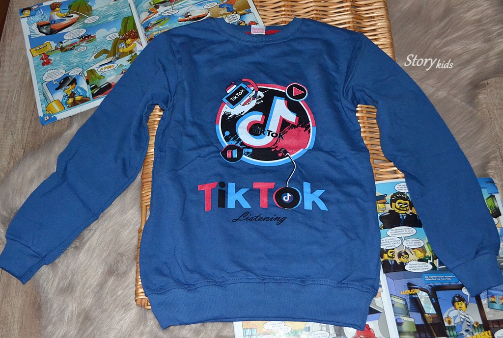 Mega Bluza TIK TOK Rozmiar 134!