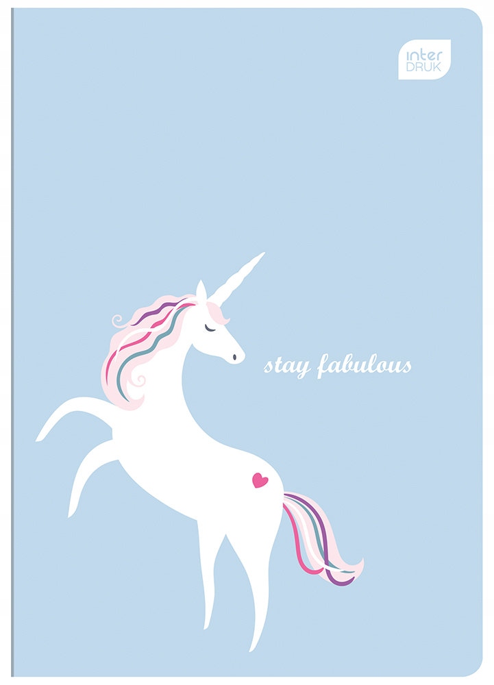 Zeszyt A5 16 kar. 3-linie 2 kol. JEDNOROŻEC TP