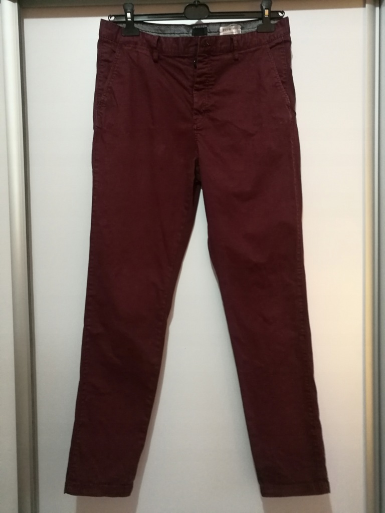 CHINOS SPODNIE H&M Slim Fit 34R_175/88A