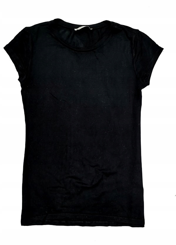 2004JE OASIS klasyczny t-shirt czarny damski 34 XS
