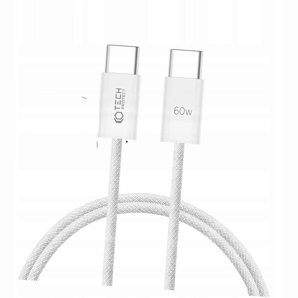TECH-PROTECT KABEL USB-C TYPE-C PD-60W 3A DO IPHONE 15 / MACBOOK - 100CM