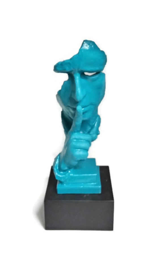 Купить Скульптура - Тишина Н-31см Цвет Бирюза.: отзывы, фото, характеристики в интерне-магазине Aredi.ru