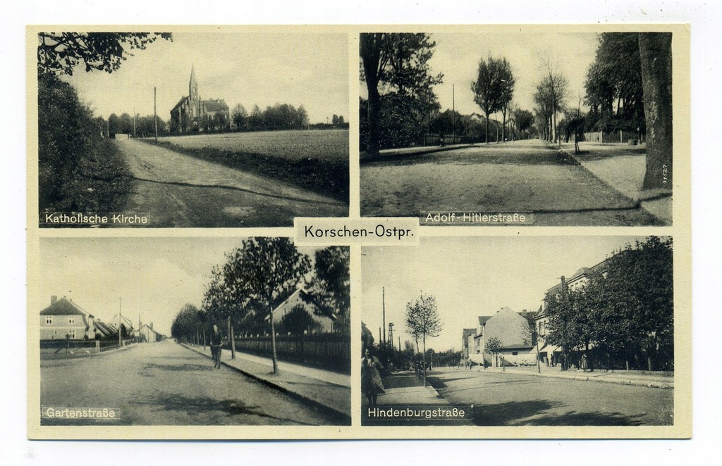 KORSZE - KOŚCIÓŁ, ul. MICKIEWICZA, GARTENSTRASSE,