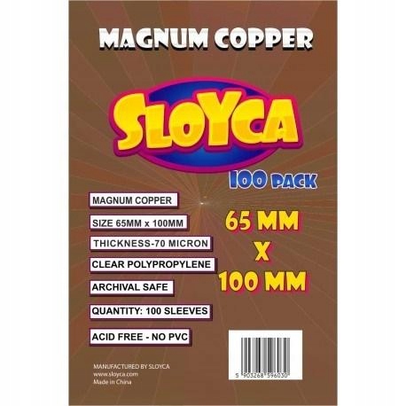 Koszulki Magnum Copper 65x100mm 100szt SLOYCA