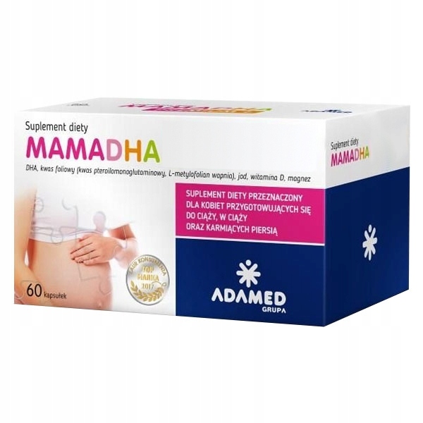 Mamadha Mama Dha 60 Kaps Witaminy Ciąża Apteka 7543969904
