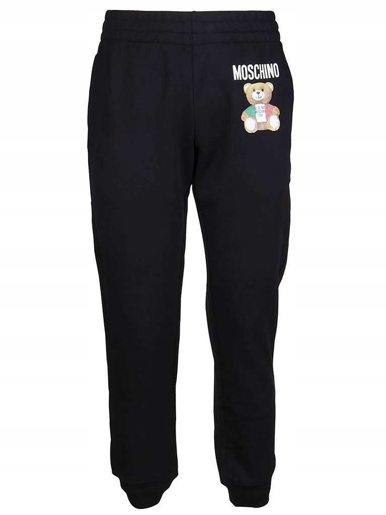 MOSCHINO MĘŻCZYZN CZARNY JOGGERS 52 IT