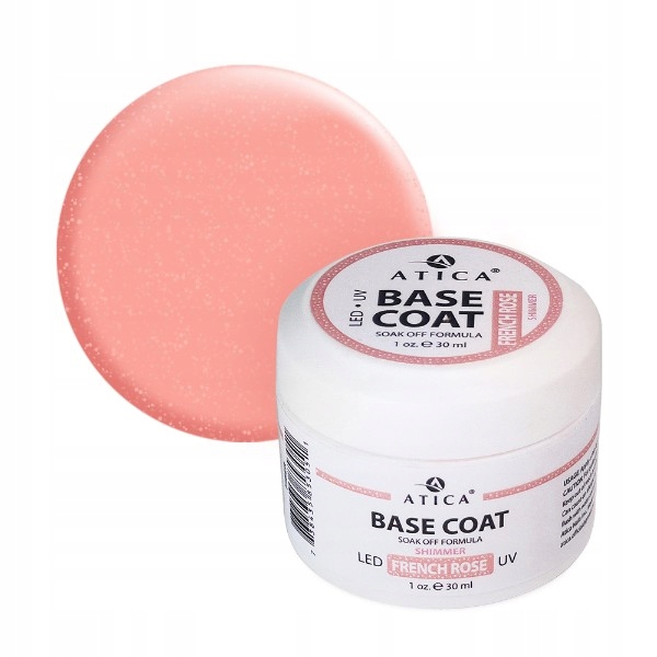 Atica Baza do paznokci Base Gel 30 ml - French Rose Shimmer