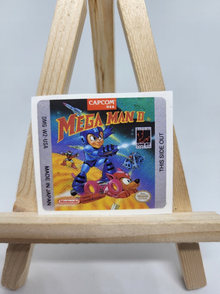 Naklejka zastępcza Mega Man II Game Boy