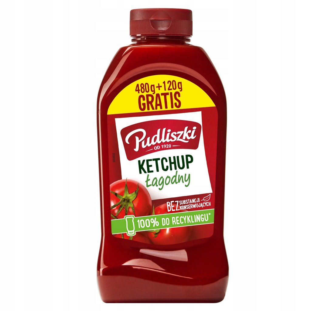 Ketchup łagodny Pudliszki 645 g