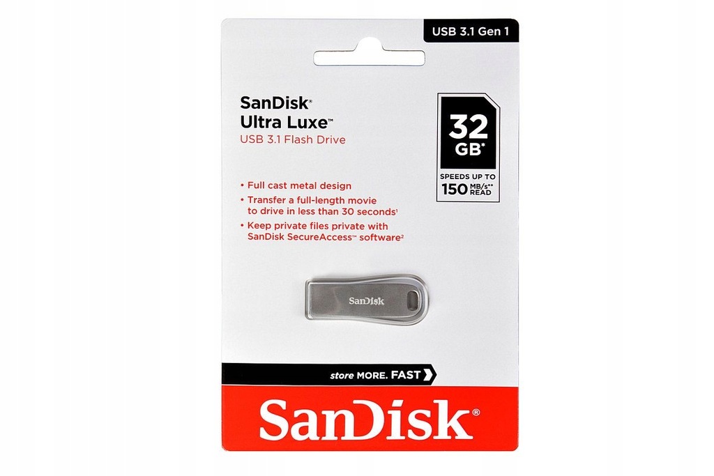 PENDRIVE Sandisk USB 3.1 Ultra Luxe 32 GB