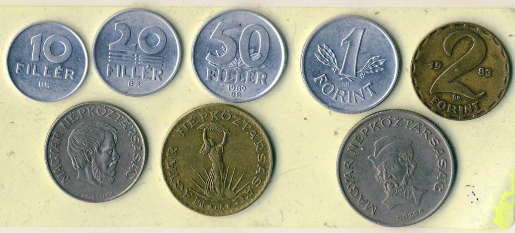 Zestaw monet Węgry12