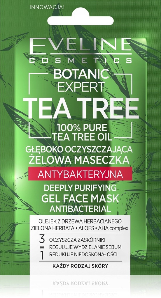Eveline Botanic Expert Tea Tree Żelowa Maseczka an