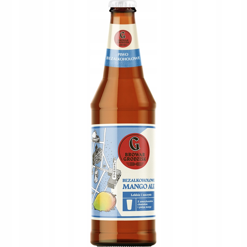 OUTLET Piwo Grodzisk Bezalkoholowe Mango ALE butelka 500 ml