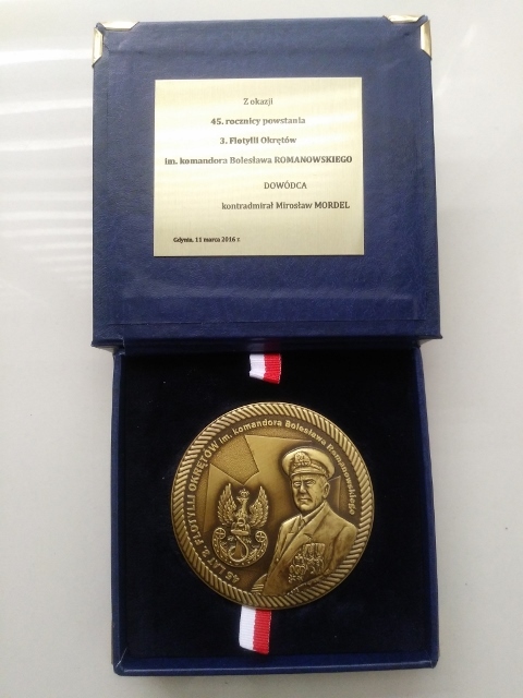 Medal pamiątkowy 3 Flotylli Okrętów