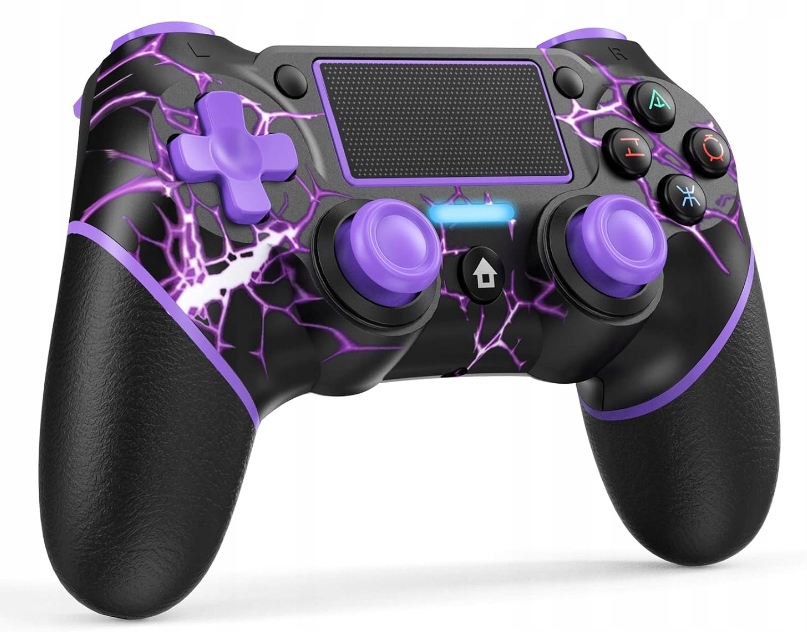 Pad bezprzewodowy, przewodowy do PS4 fioletowy kontroler