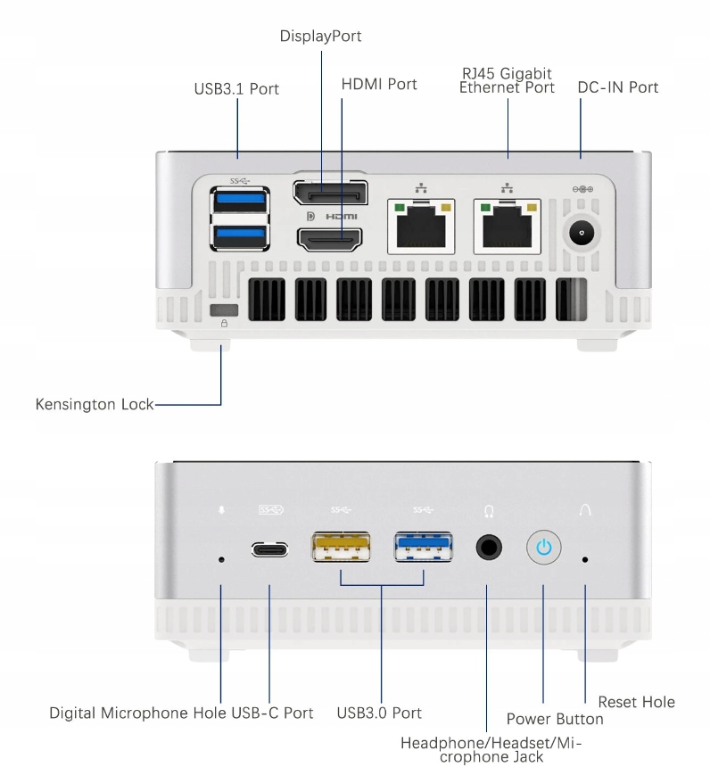 MINI PC MINISFORUM UM300 RYZEN 3 3300U 8GB/256GB