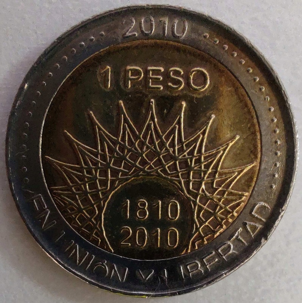 0518 - Argentyna 1 peso, 2010