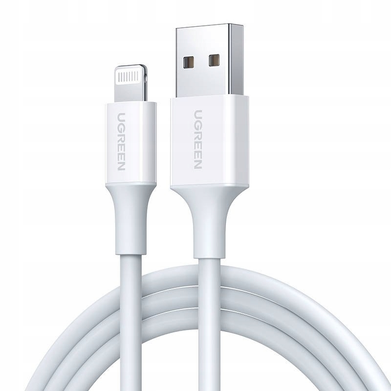 UGREEN Kabel Lightning do USB UGREEN 2.4A US155, 1.5m (biały)