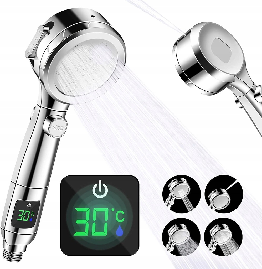 Duża Głowica Prysznicowa Oszczędzająca Wodę