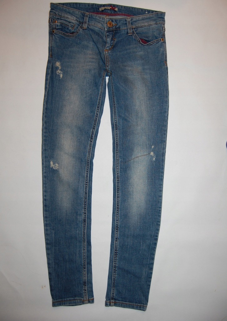 SALE! STRADIVARIUS jeansy z przetarciami 38 M